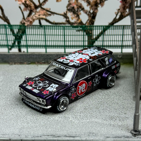 Kaido House MINIGT //114 1:64 Datsun 510 Wagon Hanam V3 Alloy car model