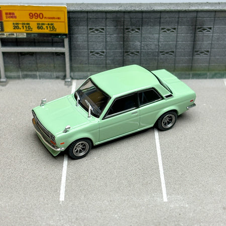 TW 1:64 Nissan Datsun 510 Green Alloy car model