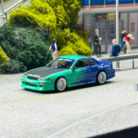 TW Tarmac Works 1:64 VERTEX Nissan Silvia (S13) Falken