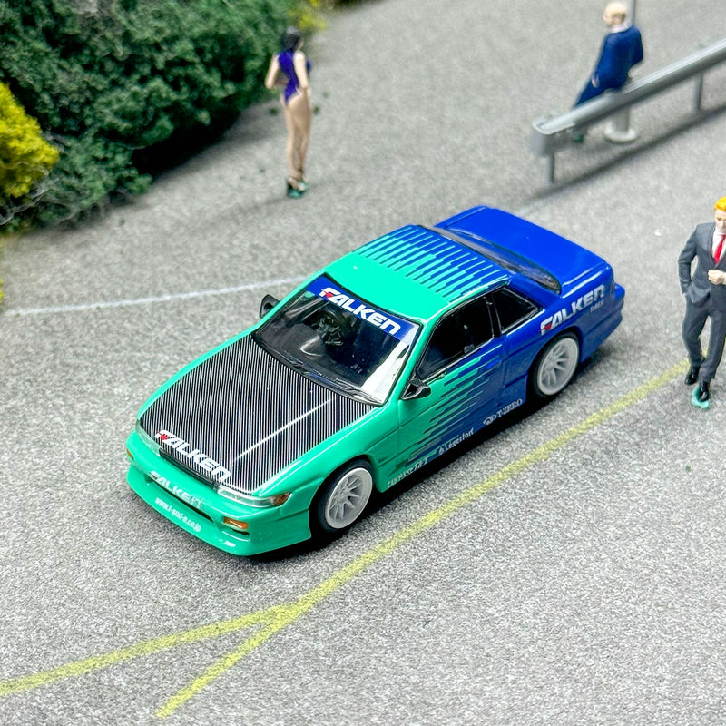 TW Tarmac Works 1:64 VERTEX Nissan Silvia (S13) Falken