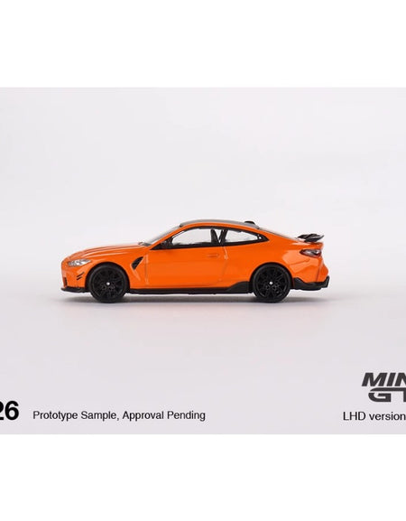 MINIGT 1:64 BMW M4 M-Performance (G82)  Fire Orange Alloy car model