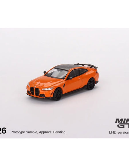 MINIGT 1:64 BMW M4 M-Performance (G82)  Fire Orange Alloy car model