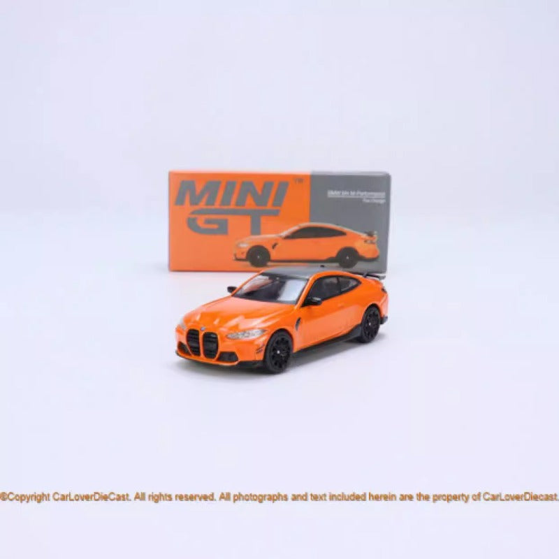 MINIGT 1:64 BMW M4 M-Performance (G82)  Fire Orange Alloy car model