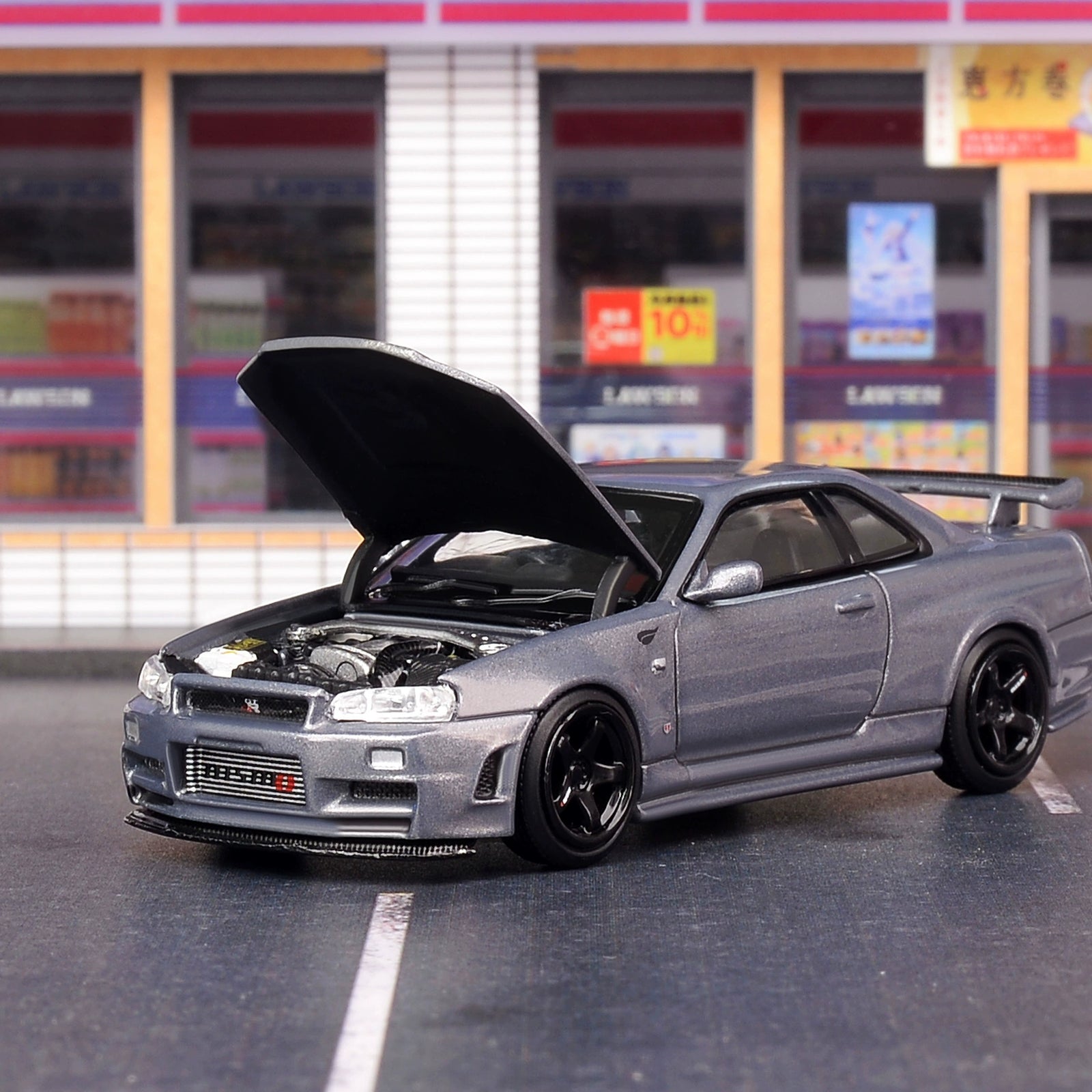 MH MOTORHELIX 1:64 Nissan GTR34 CRS VER Alloy car model