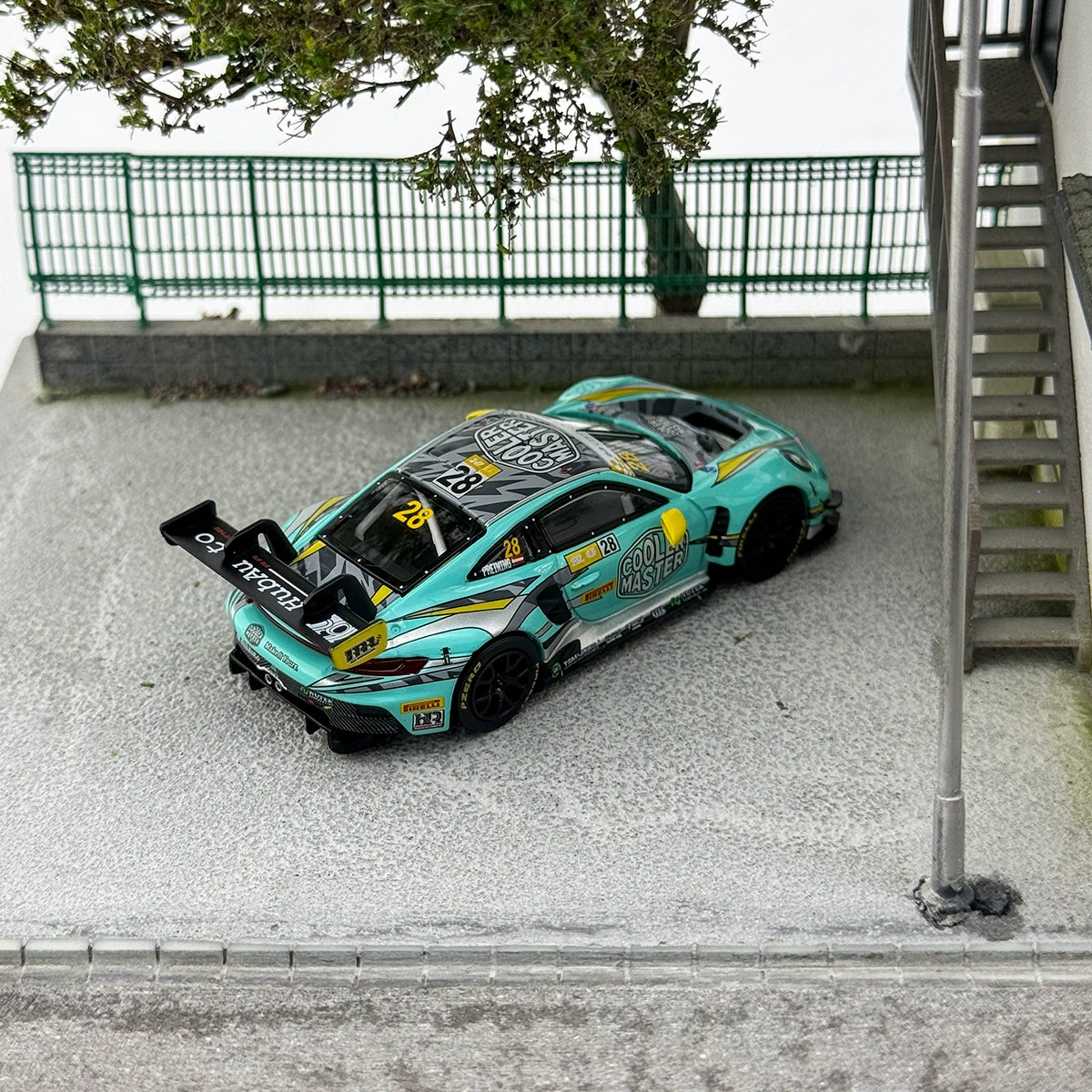 MINIGT 1:64 Porsche 911 GT3 R #804 HubAuto Racing Alloy car model