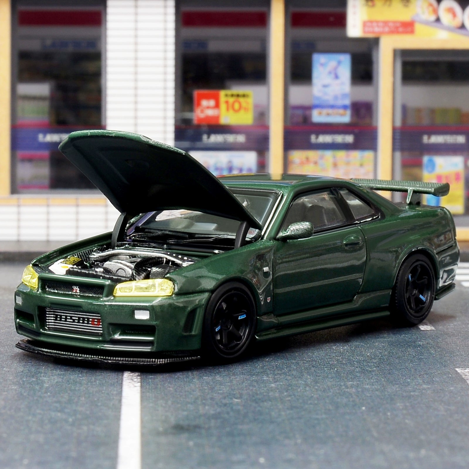 MH MOTORHELIX 1:64 Nissan GTR34 CRS VER Alloy car model