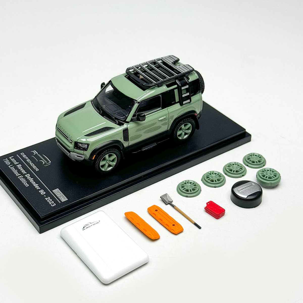 AR BOX Almost Real 1:64 Land Rover Defender 90/110 2023 Alloy car model