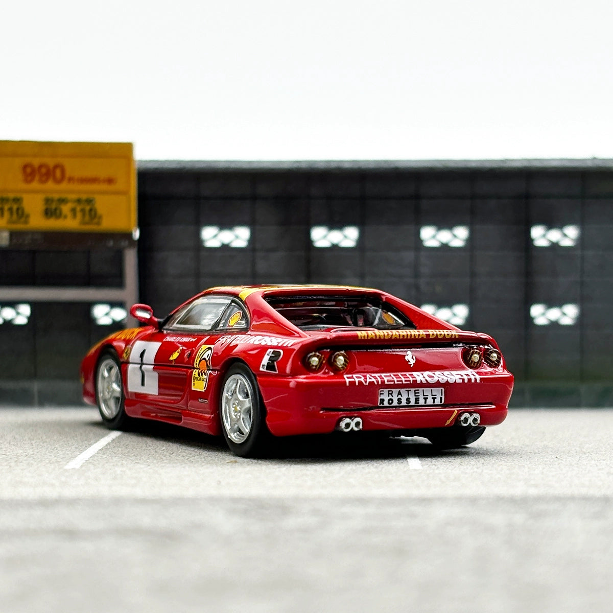 TW Tarmac Works 1:64 F355 Challenge Macau Super Car Race 1994 Winner Alloy car model