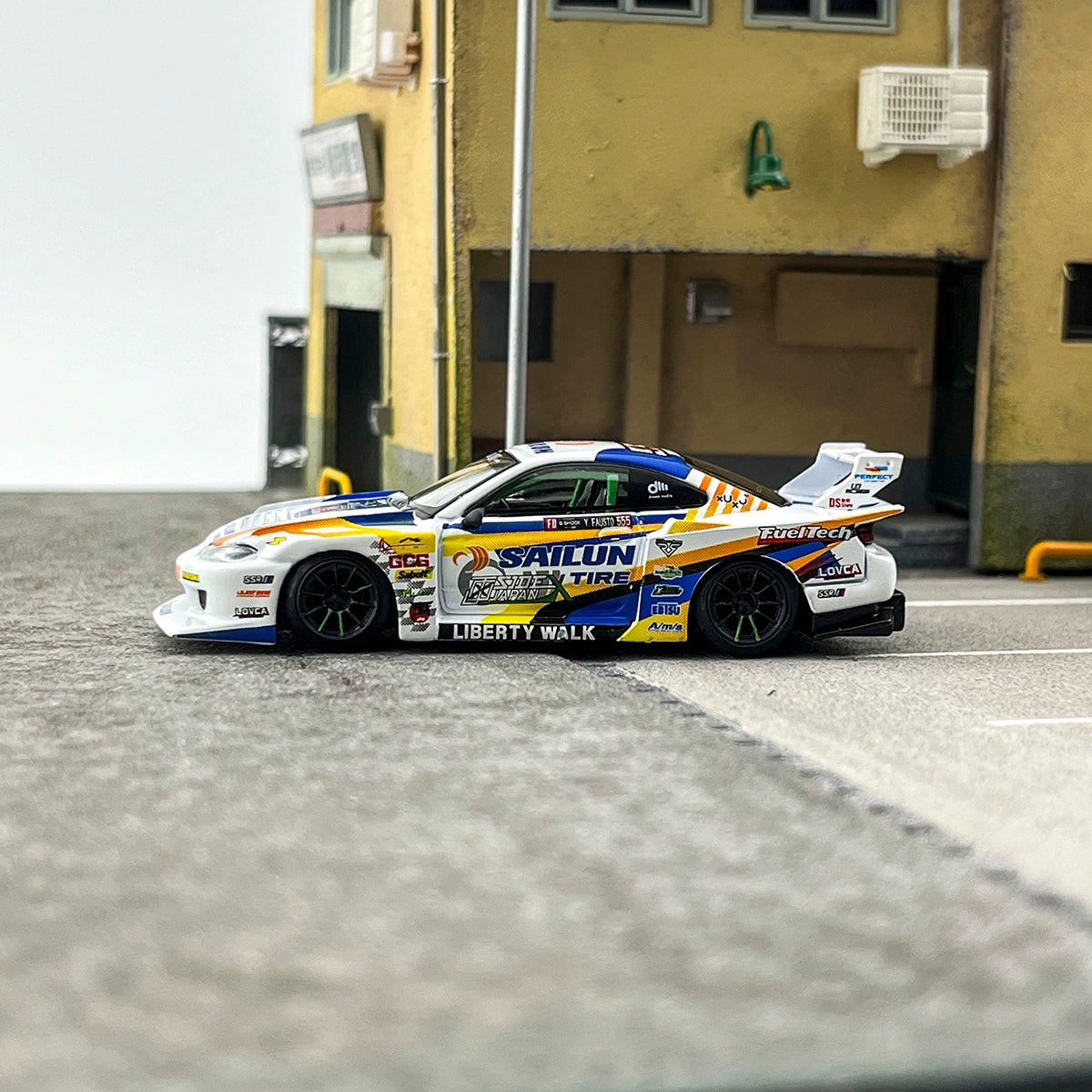 MINIGT 1:64 #895 Nissan LBWK S15 SILVIA Alloy car model