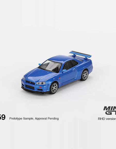 MINIGT 1:64 #759 Nissan Skyline GTR R34 Alloy car model
