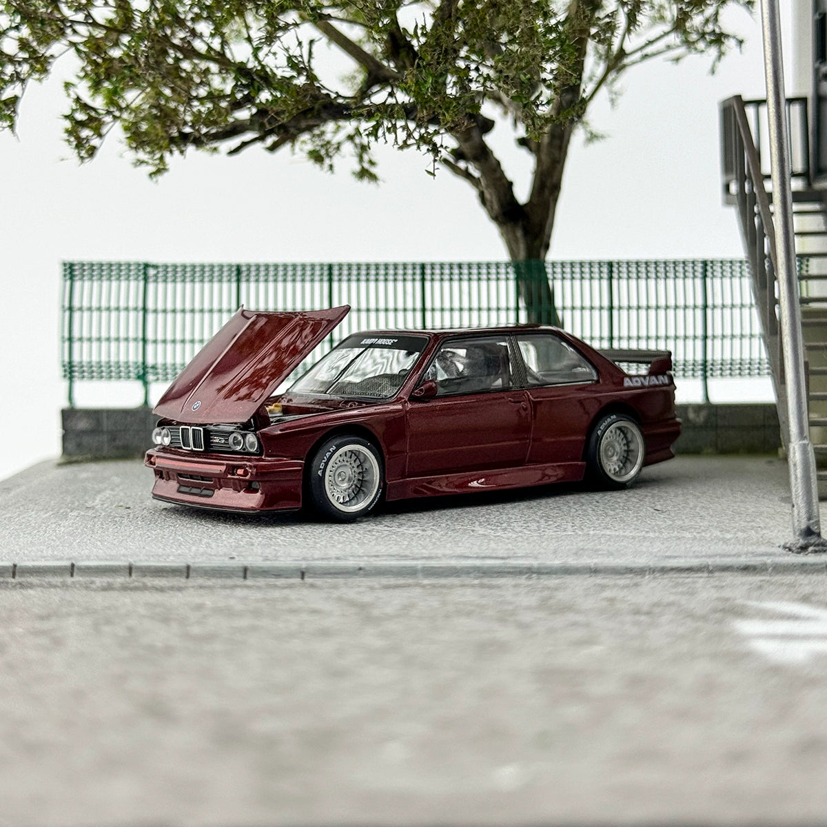 Kaido House MINIGT 1:64 #162 M3 E30 V1 RED  Alloy car model