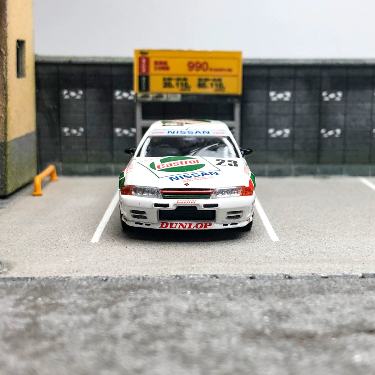 MINIGT 1:64 #592 Nissan Skyline GTR R32 Gr.A #23 1990 Macau Gua Race Winner Alloy car model