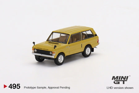 TSM MINIGT #495 1:64 Range Rover 1971 Bahama Glod Alloy car model
