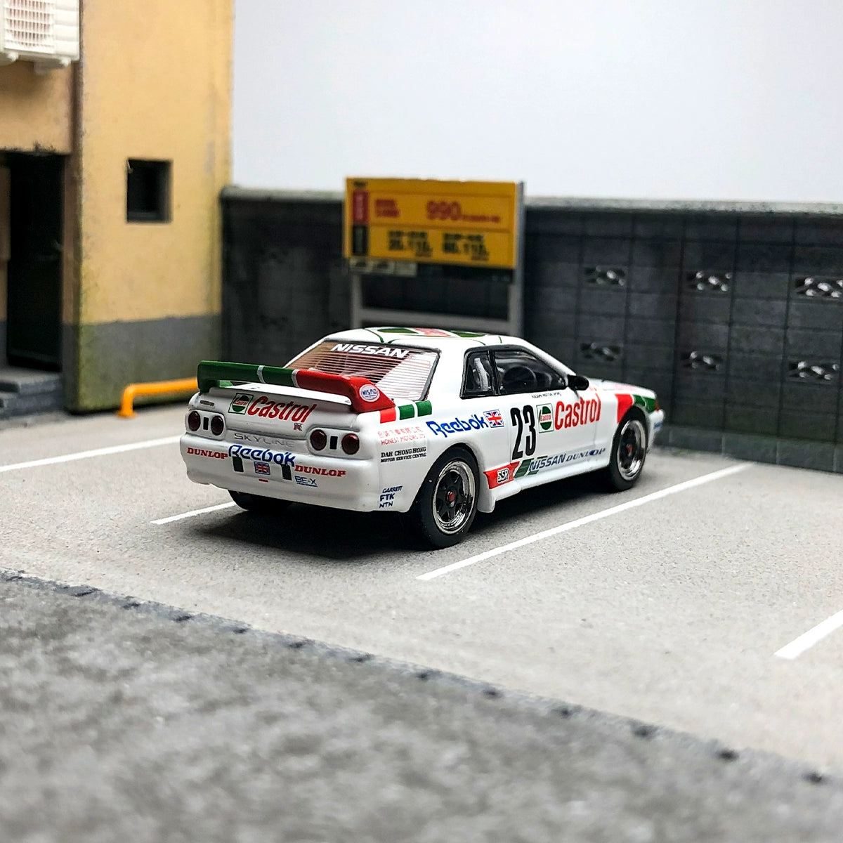 MINIGT 1:64 #592 Nissan Skyline GTR R32 Gr.A #23 1990 Macau Gua Race Winner Alloy car model