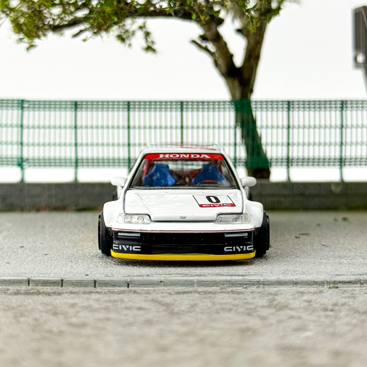 Kaido House MINIGT 1:64 #139 HONDA Civic EF Yellow Alloy car model