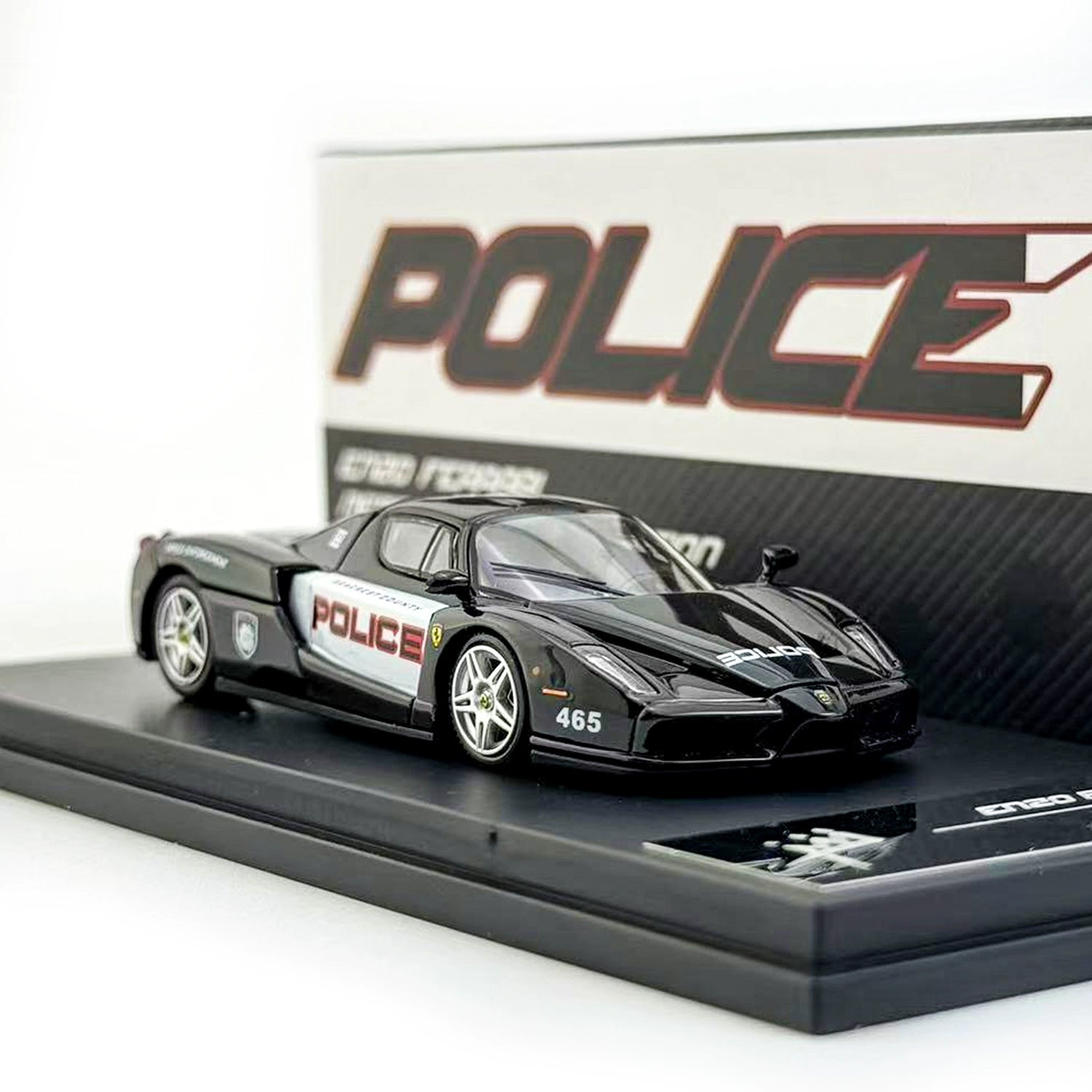 King Model 1:64 Ferrari ENZO Police Car Alloy car model