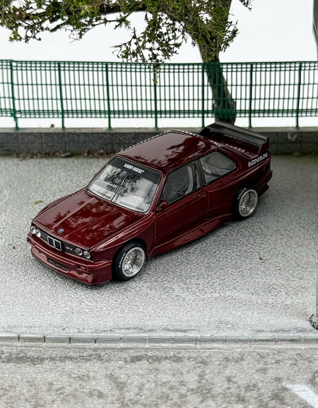Kaido House MINIGT 1:64 #162 M3 E30 V1 RED  Alloy car model