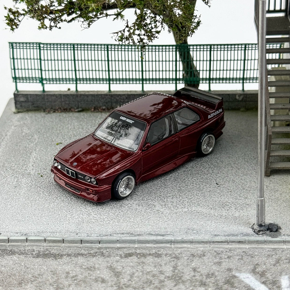 Kaido House MINIGT 1:64 #162 M3 E30 V1 RED  Alloy car model