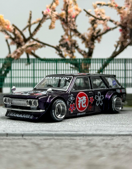 Kaido House MINIGT //114 1:64 Datsun 510 Wagon Hanam V3 Alloy car model