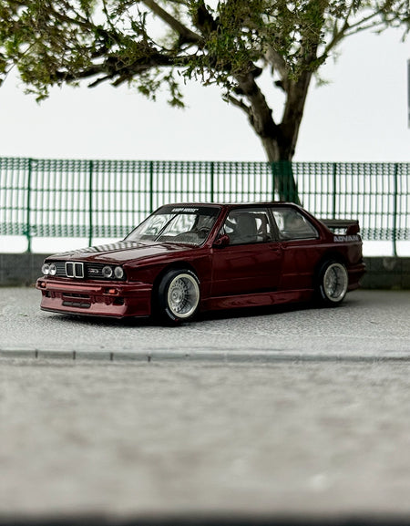 Kaido House MINIGT 1:64 #162 M3 E30 V1 RED  Alloy car model