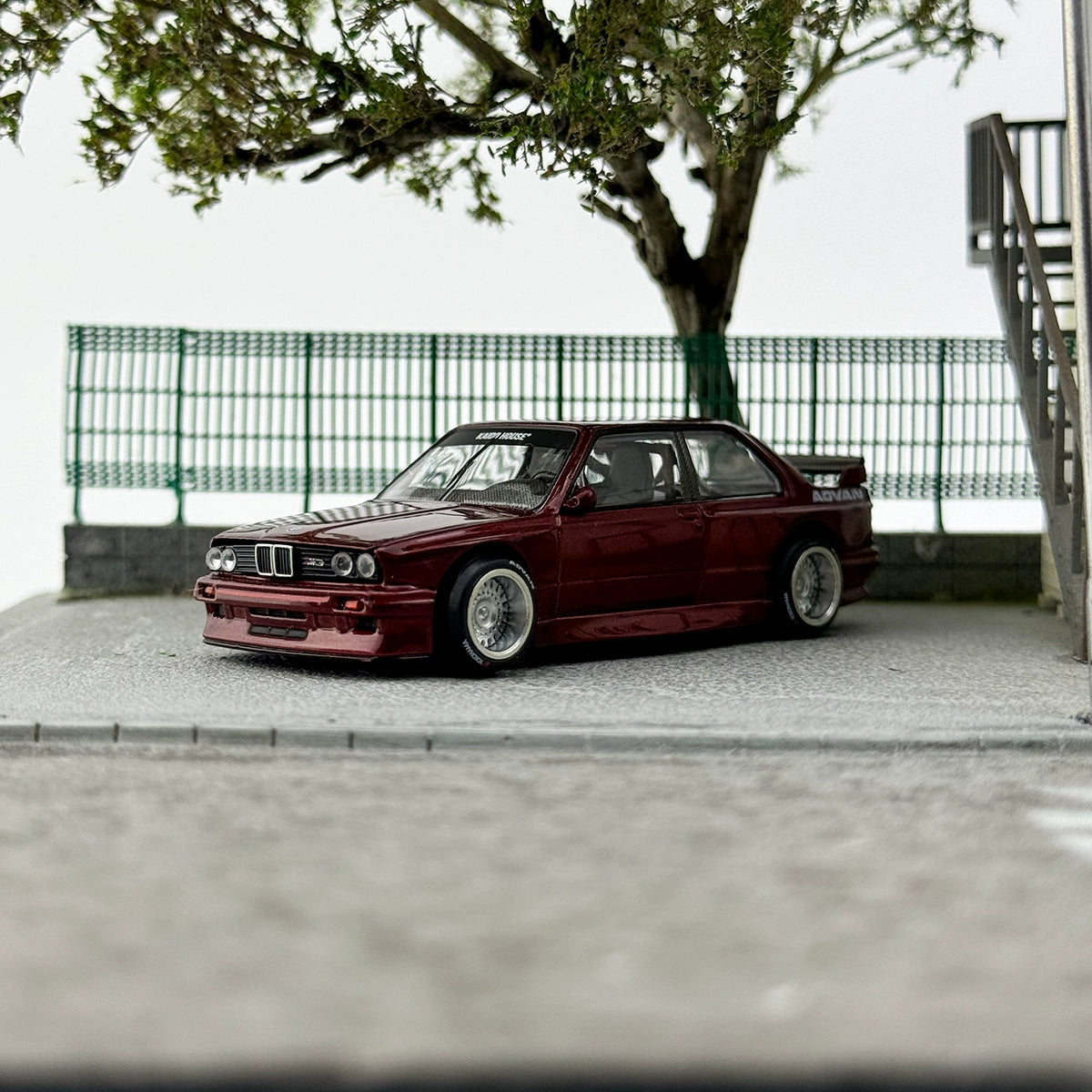 Kaido House MINIGT 1:64 #162 M3 E30 V1 RED  Alloy car model