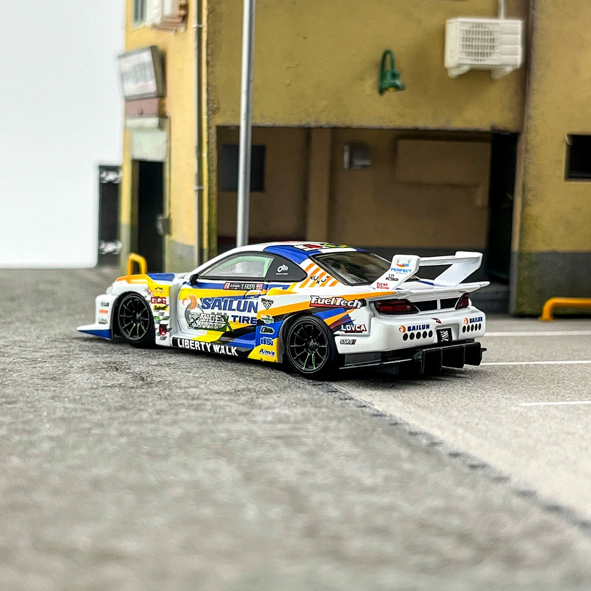 MINIGT 1:64 #895 Nissan LBWK S15 SILVIA Alloy car model
