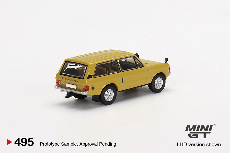 TSM MINIGT #495 1:64 Range Rover 1971 Bahama Glod Alloy car model