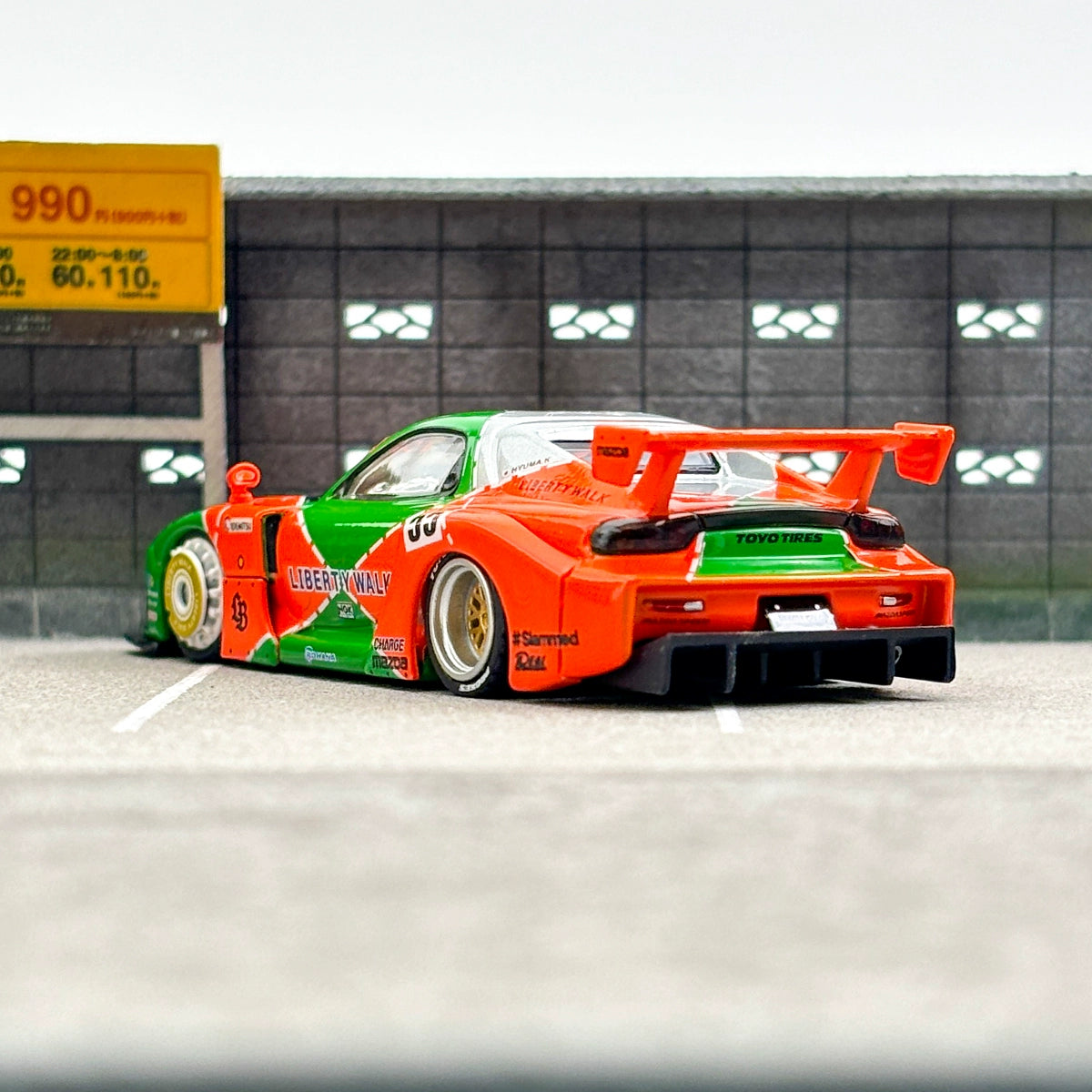 INNO Malay Limited Edition 1:64 LBWK Mazda RX7 FD3S LB-SUPER Alloy car model