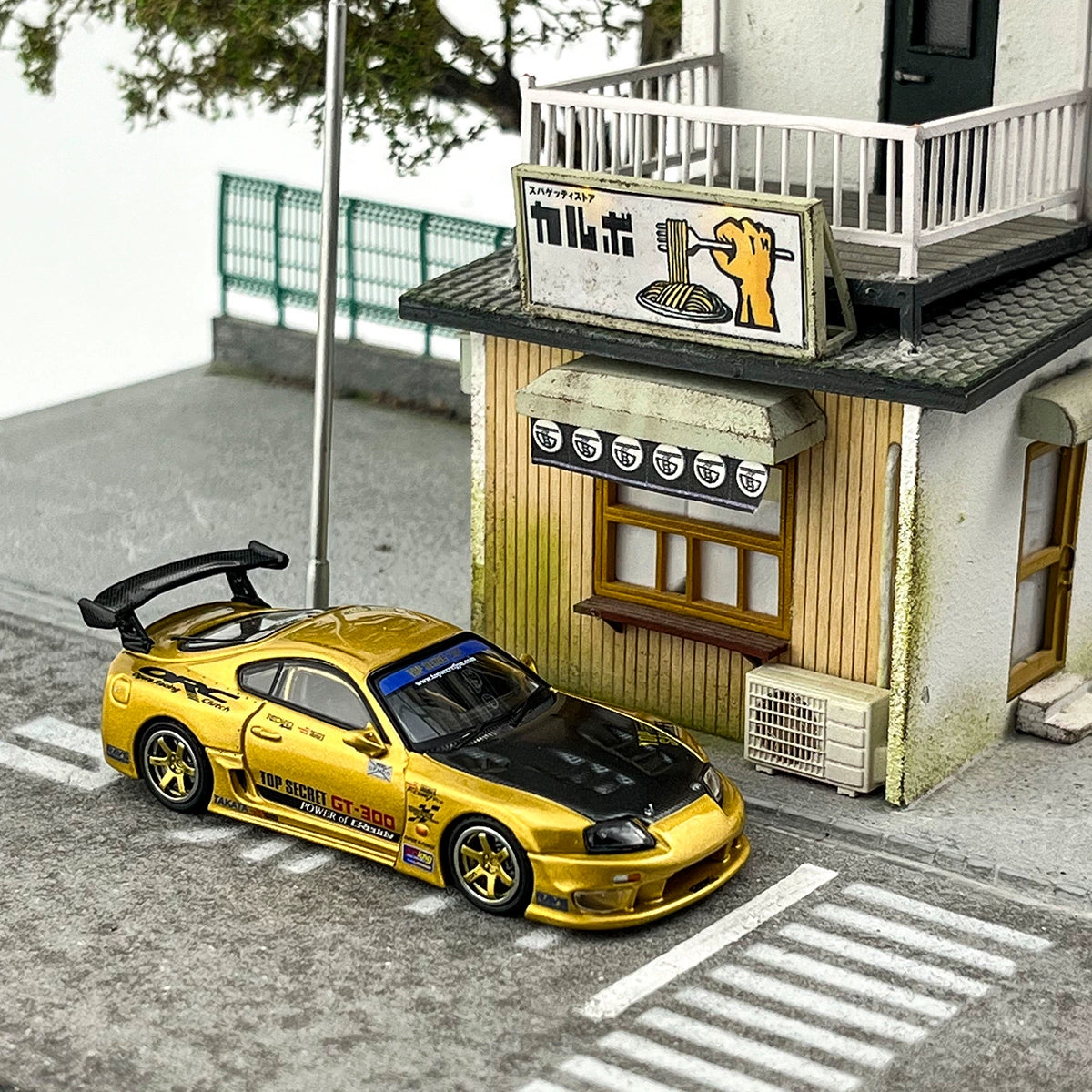 INNO Model 1:64 Toyota SUPRA A80 TOP SECRET GT300 Alloy car model