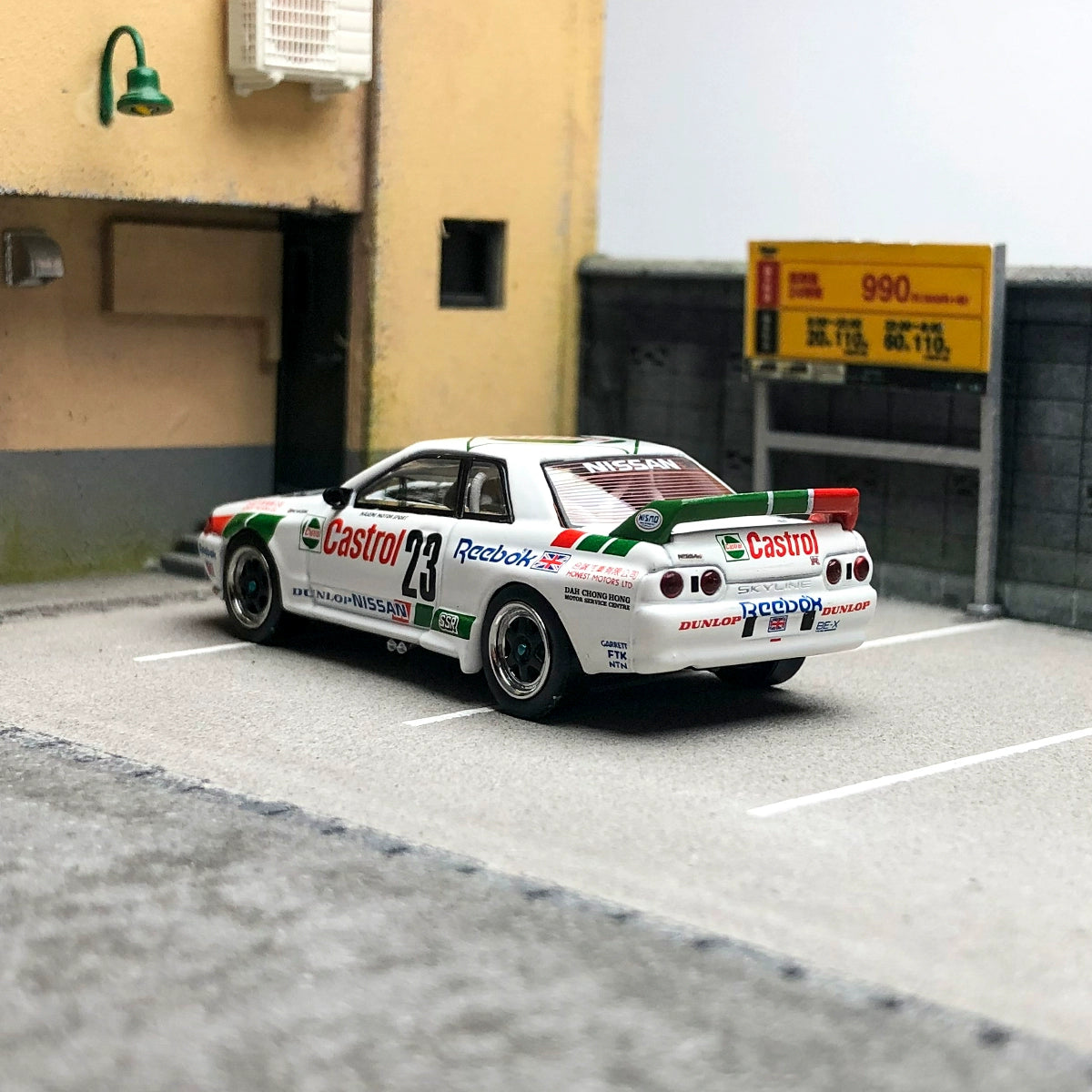 MINIGT 1:64 #592 Nissan Skyline GTR R32 Gr.A #23 1990 Macau Gua Race Winner Alloy car model