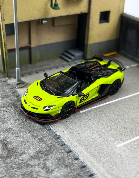 MINIGT 1:64 #887 Lamborghini Aventador SVJ 63 Alloy car model