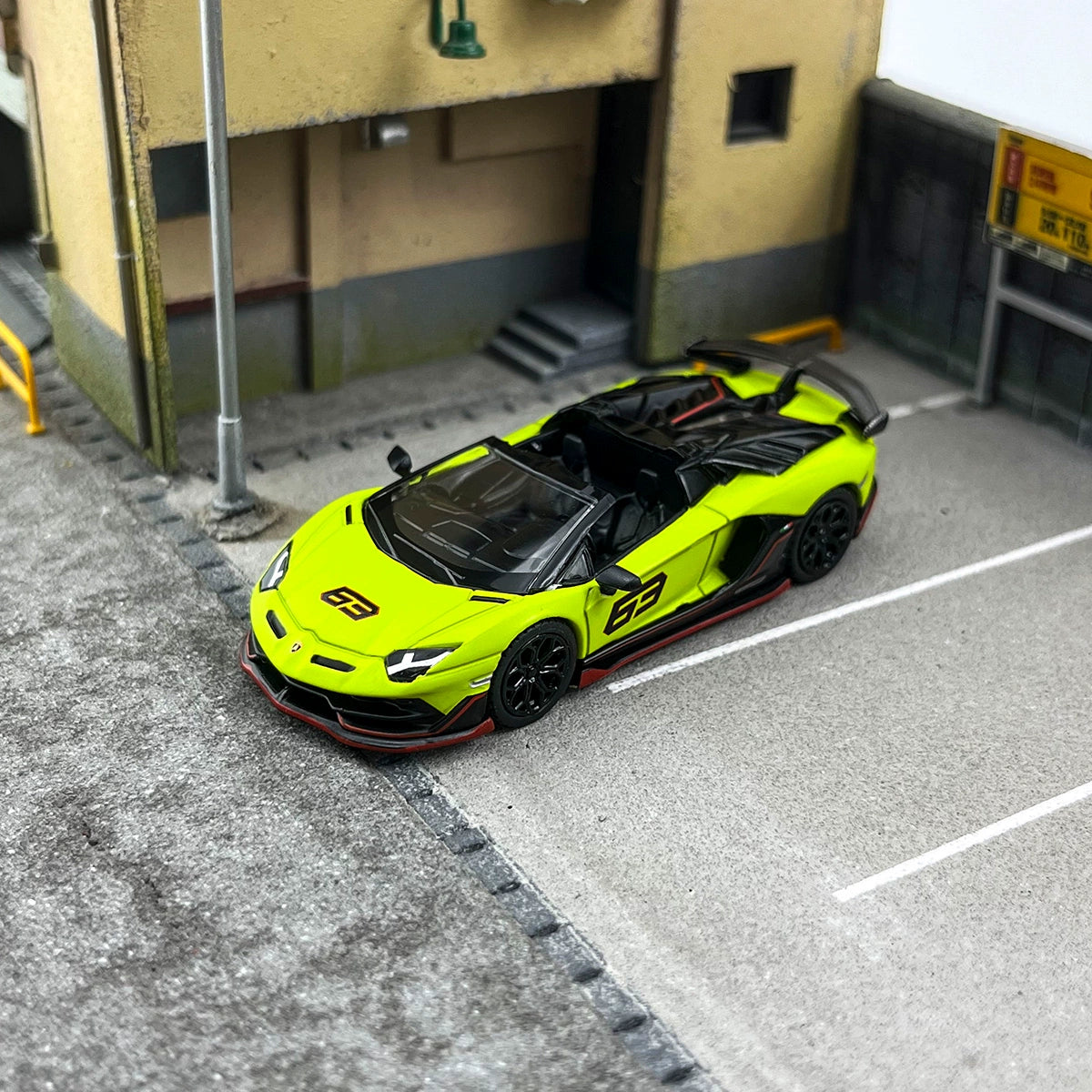 MINIGT 1:64 #887 Lamborghini Aventador SVJ 63 Alloy car model