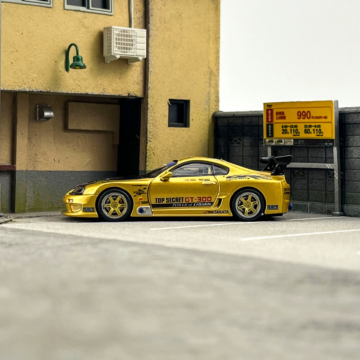 INNO Model 1:64 Toyota SUPRA A80 TOP SECRET GT300 Alloy car model