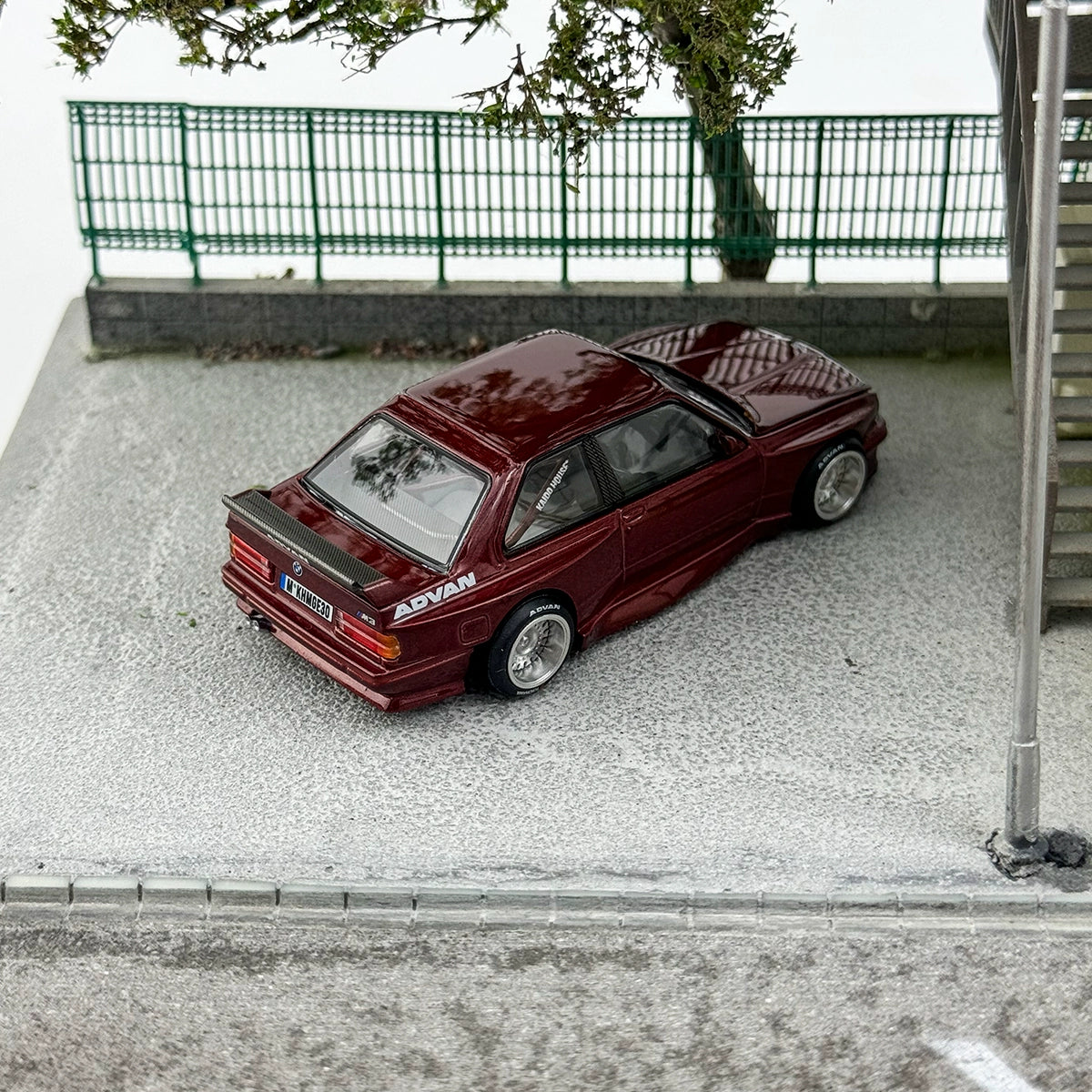 Kaido House MINIGT 1:64 #162 M3 E30 V1 RED  Alloy car model