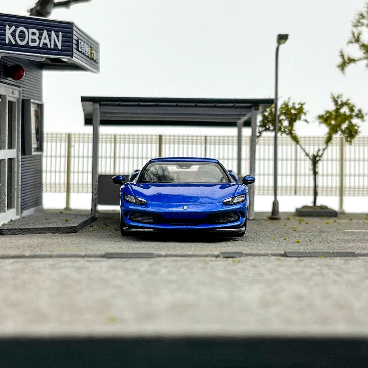 BBR 1:64 Ferrari  296 GTB Blue Alloy car model