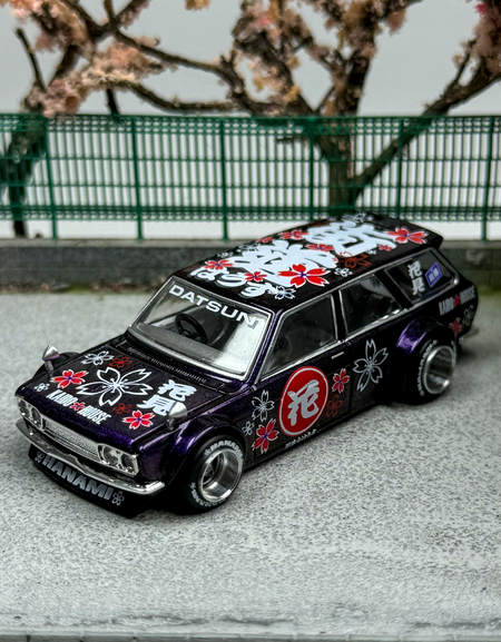 Kaido House MINIGT //114 1:64 Datsun 510 Wagon Hanam V3 Alloy car model