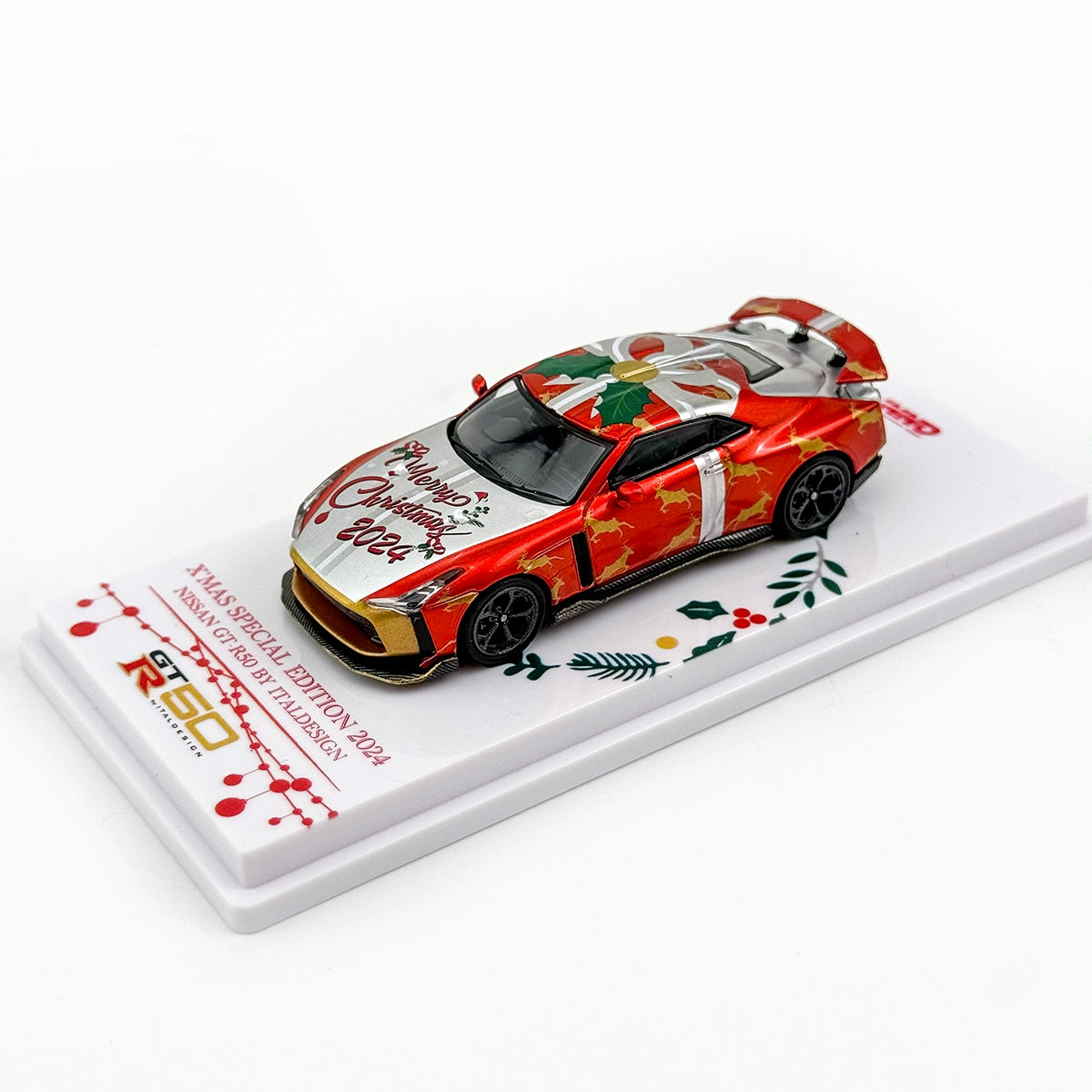 INNO 1:64 Nissan GT-R50 Christmas Edition 2024 Alloy car model