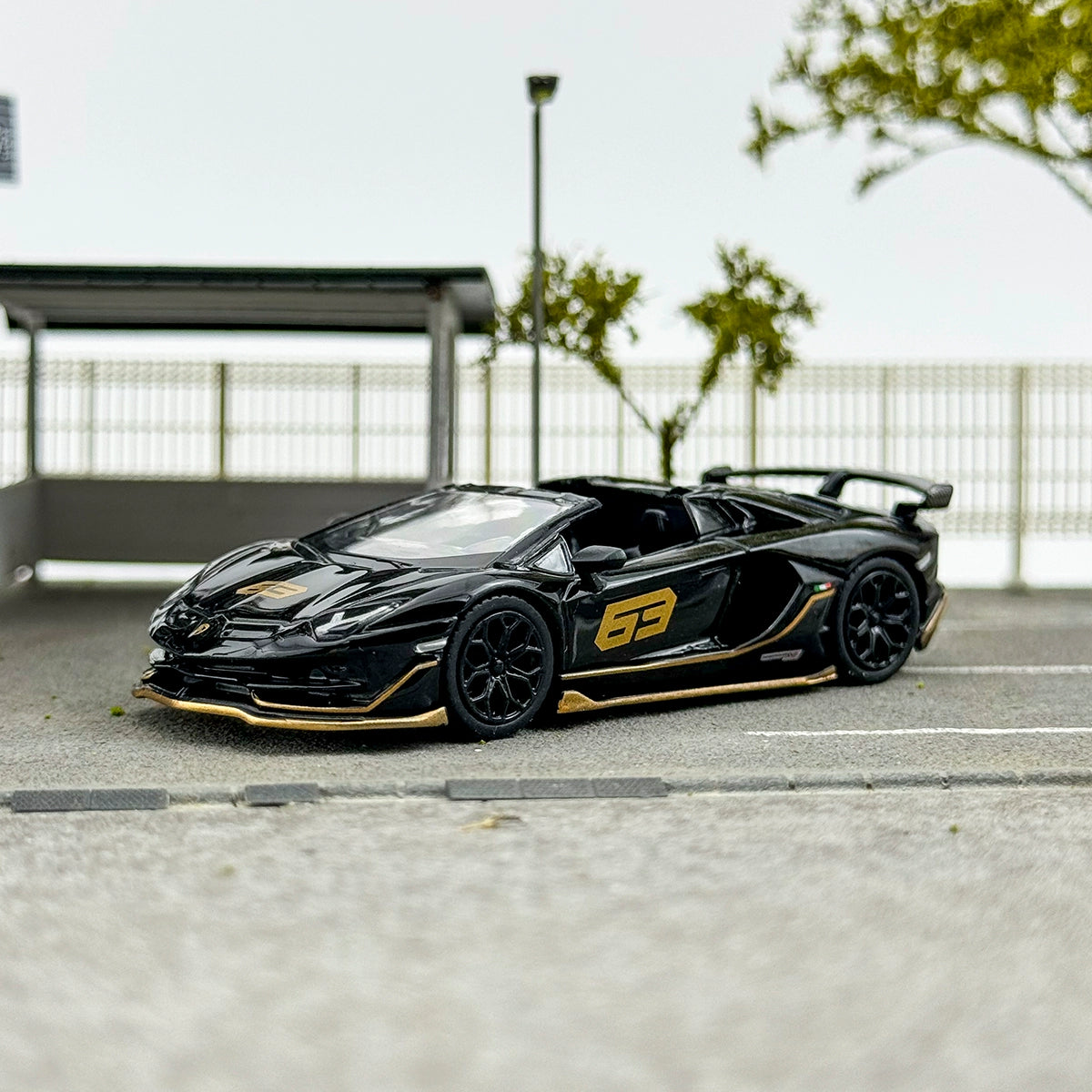 MINIGT 1:64 #803 Lamborghini Aventador SVJ 63 Alloy car model