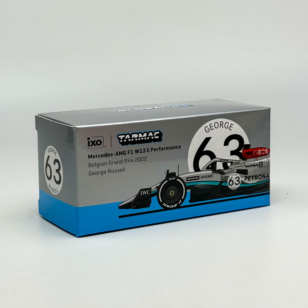 TW Tarmac Works 1:64 Mercedes-Benz F1 W13 E Performance 63 Alloy car model