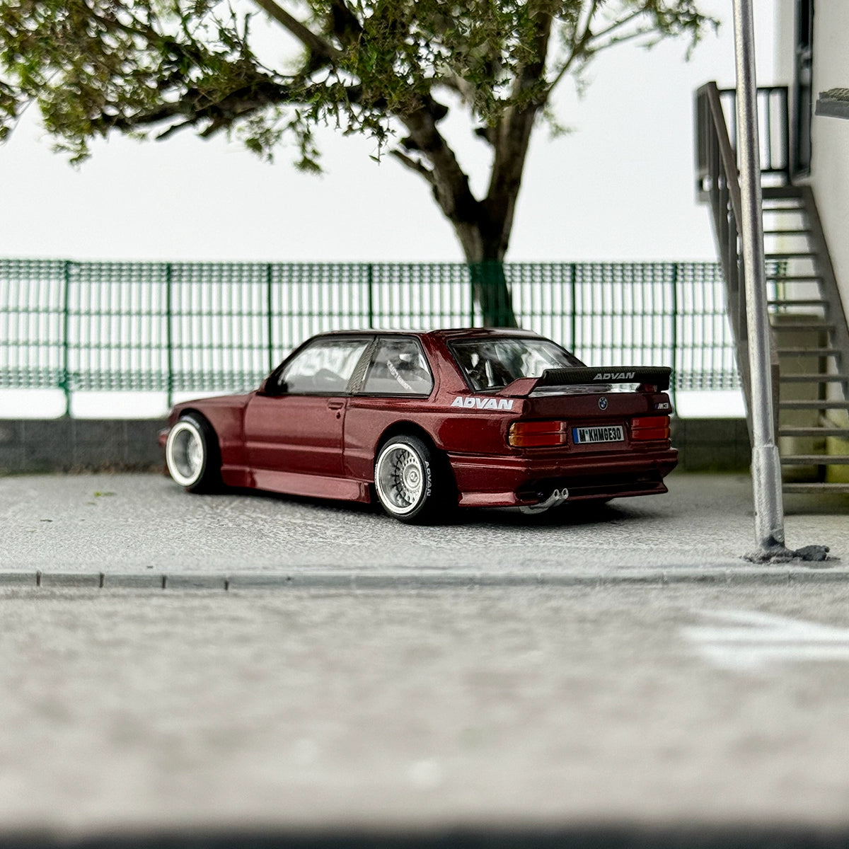 Kaido House MINIGT 1:64 #162 M3 E30 V1 RED  Alloy car model