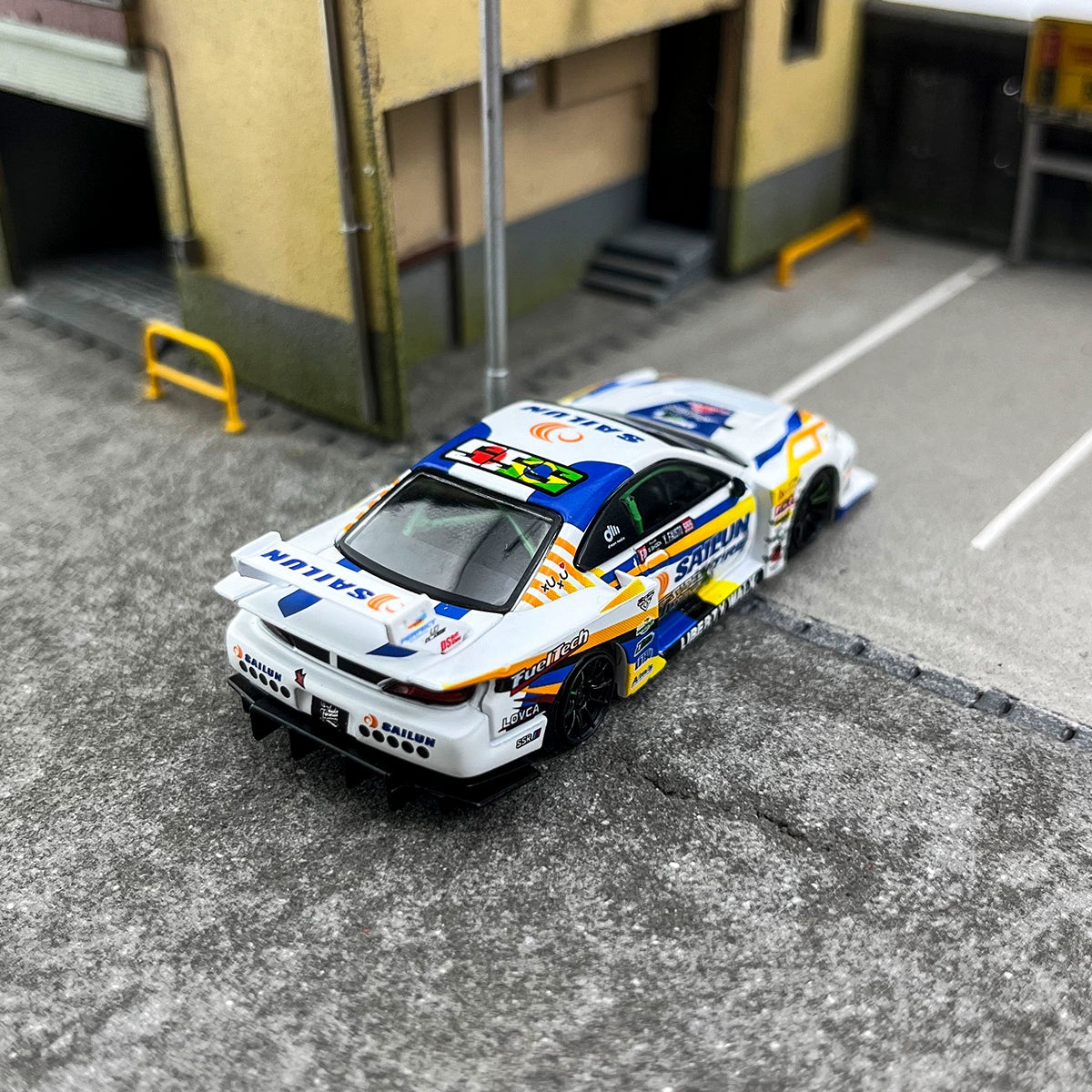 MINIGT 1:64 #895 Nissan LBWK S15 SILVIA Alloy car model