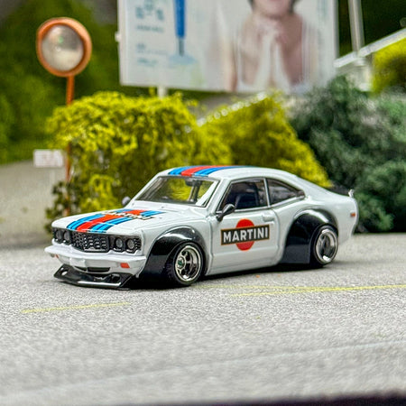 INNO 1:64 MAZDA SAVANNA RX3 "MARTINI RACING"Livery