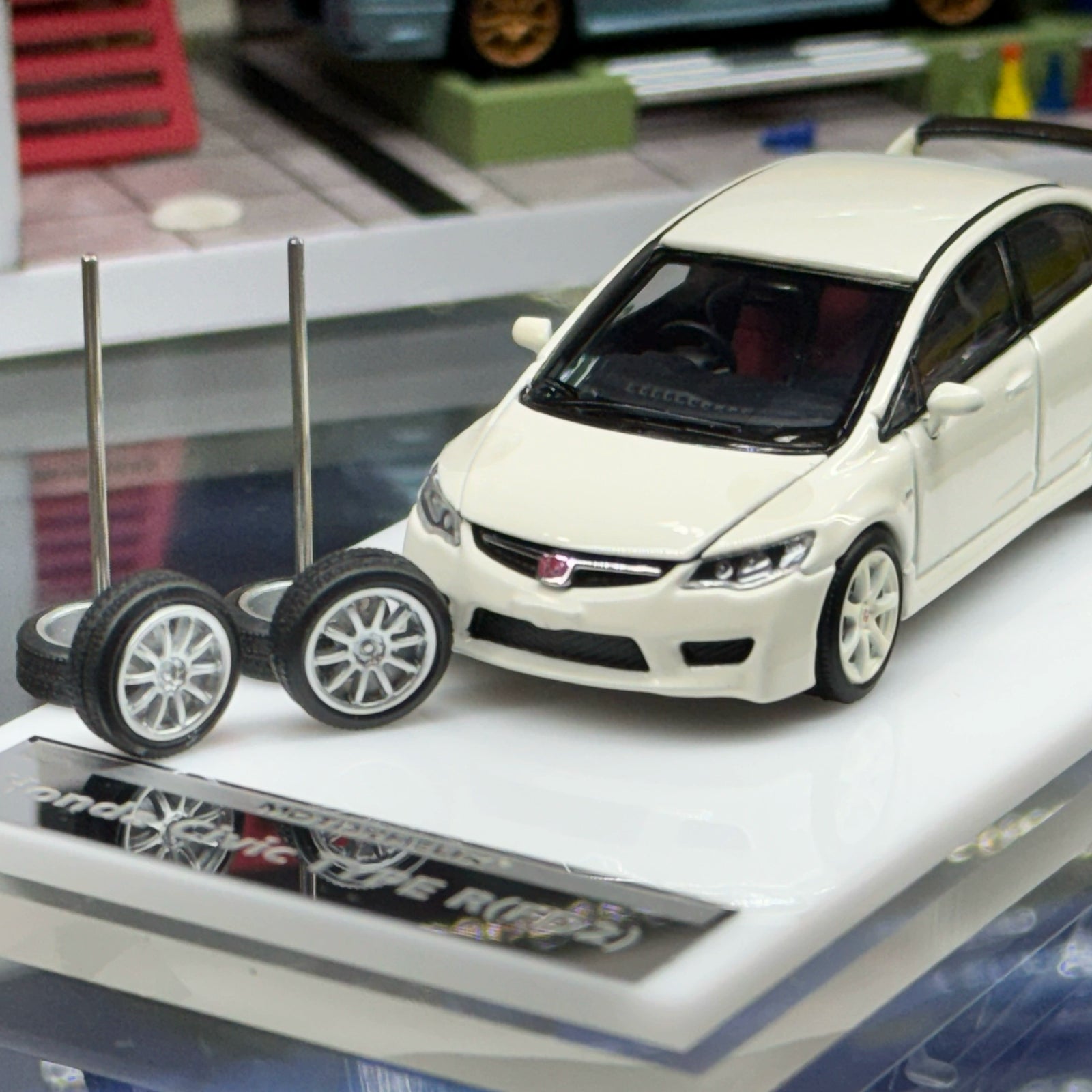 1:64 Motorhelix Honda Civic Type R FD2 Alloy car model