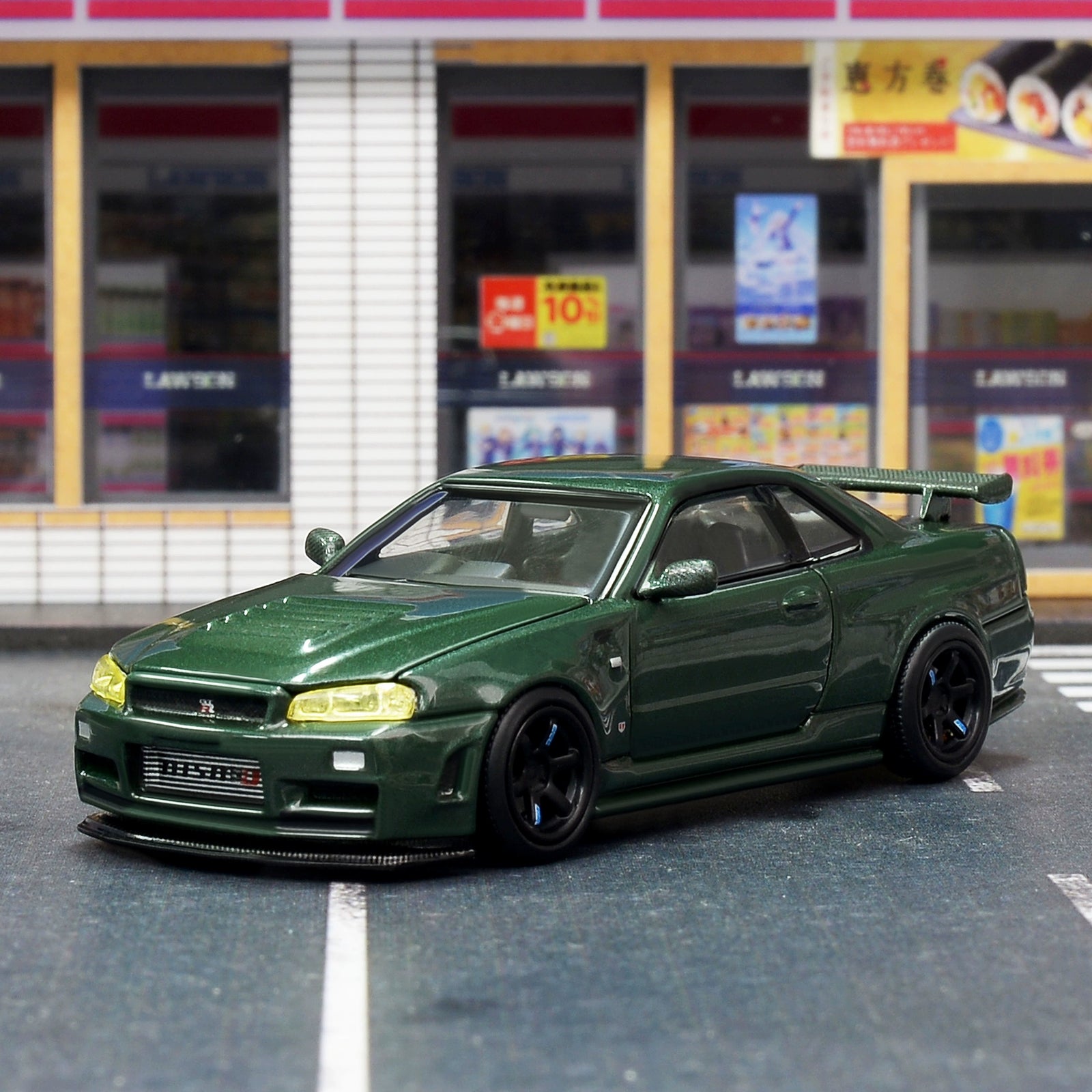 MH MOTORHELIX 1:64 Nissan GTR34 CRS VER Alloy car model