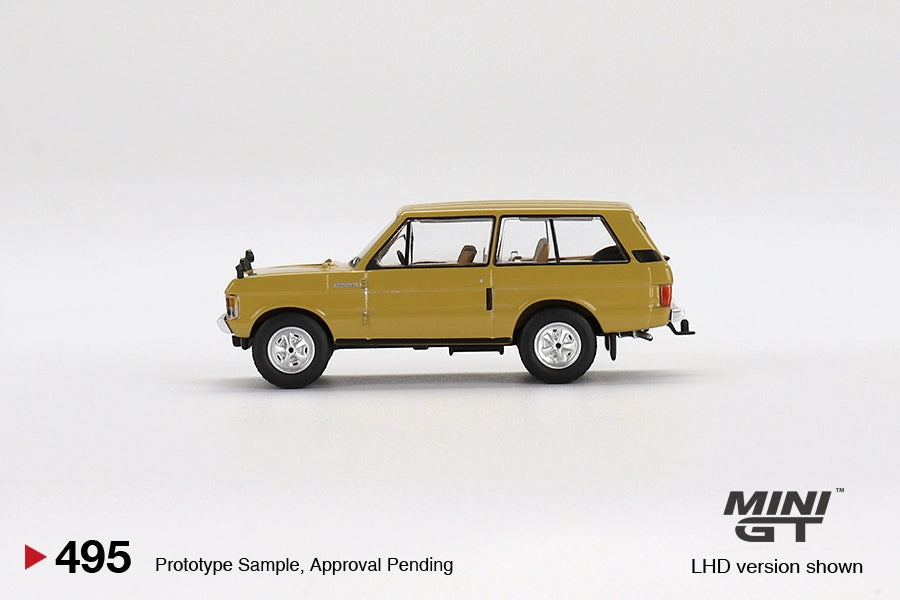 TSM MINIGT #495 1:64 Range Rover 1971 Bahama Glod Alloy car model