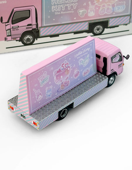 Tarmac Works 1:64 Mitsubishi Fuso Canter Hello Kitty Alloy car model