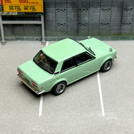 TW 1:64 Nissan Datsun 510 Green Alloy car model