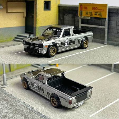 INNO 1:64 Nissan HAKOTORA PICK UP TRUCK "INAZUMA WORK' Alloy car model