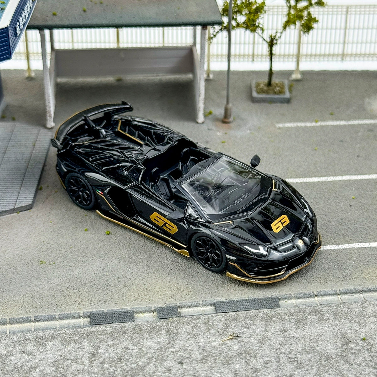 MINIGT 1:64 #803 Lamborghini Aventador SVJ 63 Alloy car model
