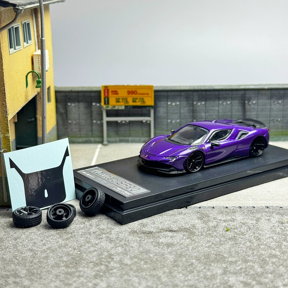 Fine model 1:64 Ferrari Novitec SF90 Alloy Car Model